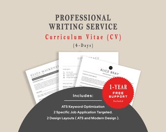 Servicio profesional de redacción de currículums / Redactor de currículums – Compatible con ATS, entrega rápida.