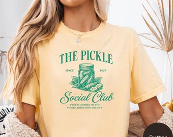 T-shirt Comfort Colors Pickle Social Club : cadeau gourmand