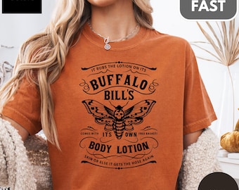 Buffalo Bills Body Lotion Halloween T-Shirt Comfort Colors® Horror Movie Fan Cotton Tee