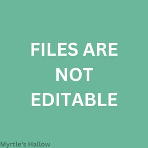 the text "FILES ARE NOT EDITABLE" against a green background.
