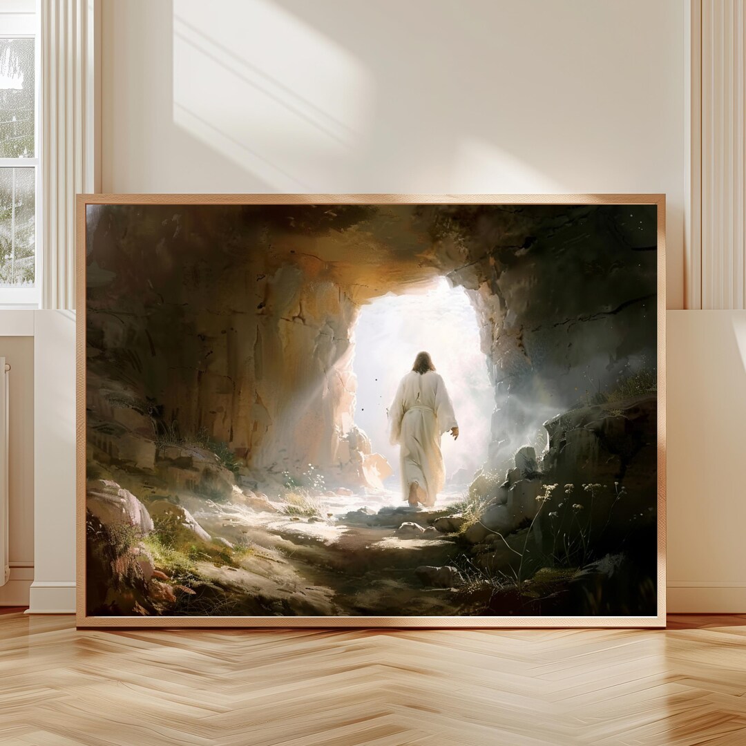 Jesus Christ Resurrected Easter Painting Christian Wall Art (digital ...