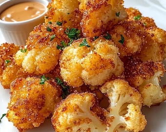 La mejor receta de coliflor crujiente al horno (PDF descargable) para imprimir: Aperitivo vegano