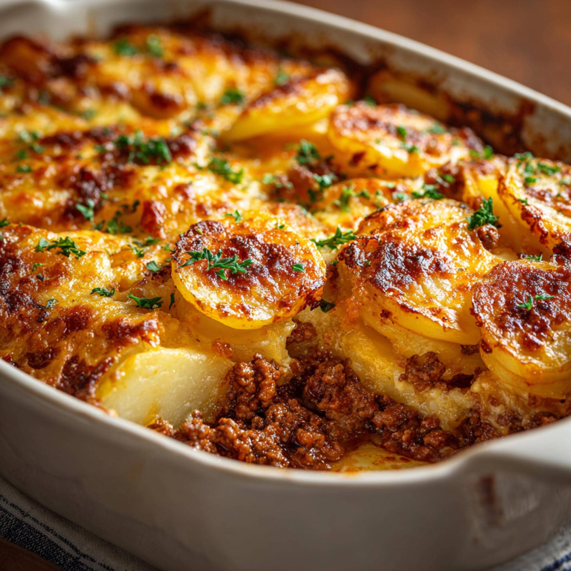 Potato Casserole Impossible Easy Breakfast Bake Betty Crocker