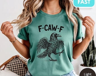 Camiseta de cuervo divertida: camiseta gótica de cuervo, Comfort Colors®