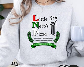 Felpa Little Neros Pizza: Maglietta del film di Natale Mamma, ho perso l'aereo