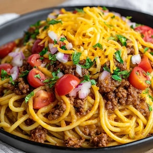 Best Recipe for Taco Spaghetti Recipe, Family Recipe Print Out, Easy Family Meals, Quick Dinner Idea, Printable PDF Download