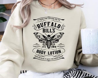 Buffalo Bills Body Lotion Halloween Sweatshirt Horror Movie Fan Shirt