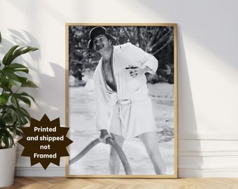 Christmas Vacation Movie Poster, Funny Bathroom Print, Cousin Eddie, Vertical Posters