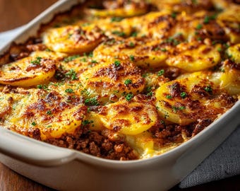 Best Recipe Cheesy Hamburger Casserole Easy Family Meal (Printable PDF Download)