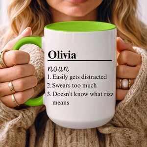 Personalized Funny Name Definition Coffee Mug, Gift for Booklover, Birthday Gift Idea, Gift, gag Gift, Funny Office Gift, Christmas Gift