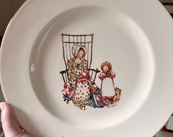 Vintage Holly Hobbie decorative ceramic plate from the Freedom Series. It takes a lot o'loving to make a house a  home