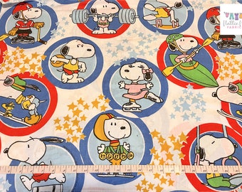 Vintage Full Flat Sheet with Snoopy