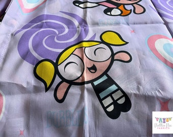 Vintage Valance Curtain Power Puff Girls, 2000