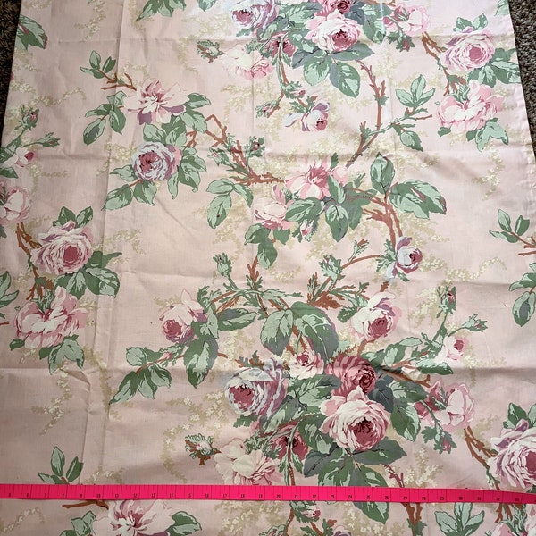 One Beautiful pink Floral Curtain