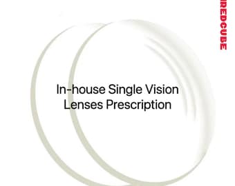 Interne 404RedCube-universele glazen crafting-service: lensaanpassing op sterkte voor bijziend, verziend of leesbrillen