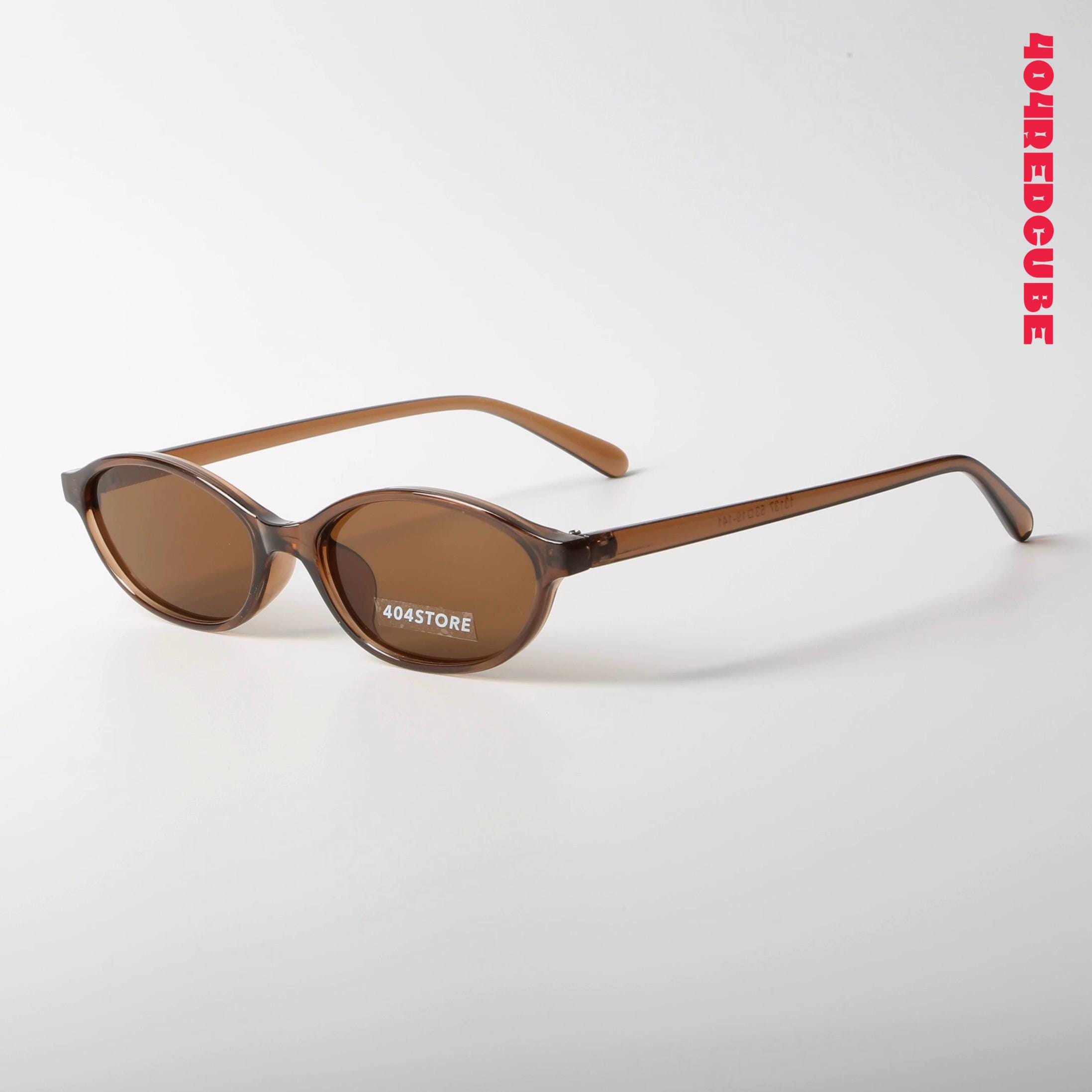 Retro Minimalist 90s Oval Slim Sunglasses - Indie Sleaze  display picture 1