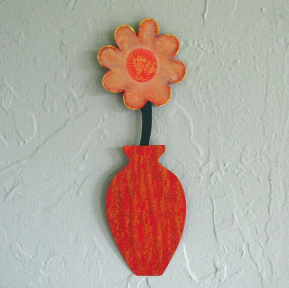 Flower Art Metal Wall Recycled Mini Image 0