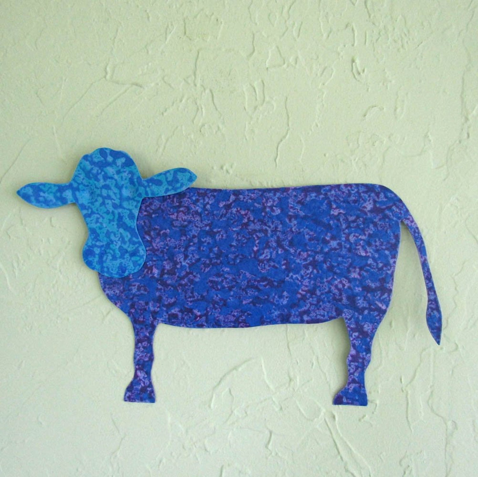 Cow Art Metal Wall Sculpture Free Shipping Folk Art Farm Animal Art