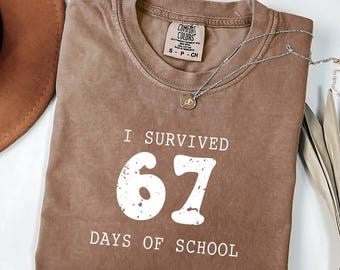 Reading 6-7;Funny Comfort Colors T Shirt, Teacher Shirt, School Librarian Shirt, English Teacher Shirt, Funny 67 Shirt,Trendy Shirt,