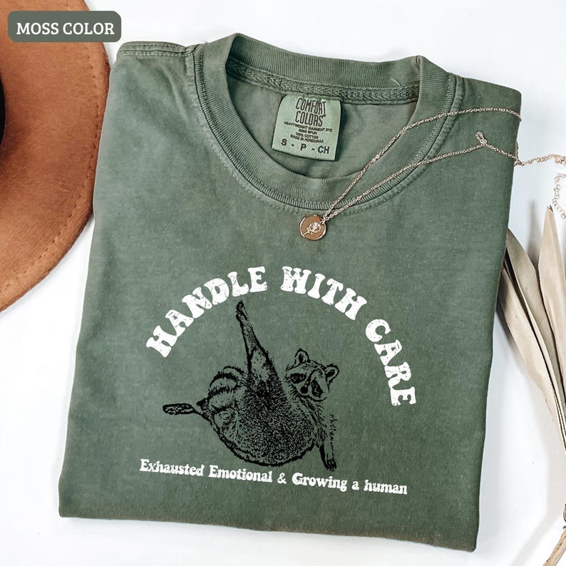 Opossum Shirt,Pregnant Feral,raccoon shirt,Funny Maternity Tee,Funnysarcastic Quote,Post Surgery Gift,Pregnancy Humor,Pregnant Girl Shirt image 2