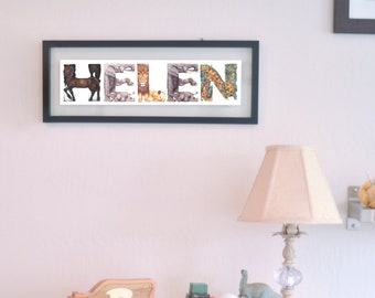 Personalized Animals In Alphabet Name Print