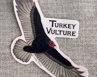 3" Vinyl Sticker  - Turkey Vulture