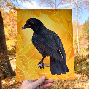 Fall Crow Print