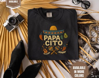 Comfort Colors Papa Cito T-Shirt, Cinco de Mayo Mexican Dad Tee