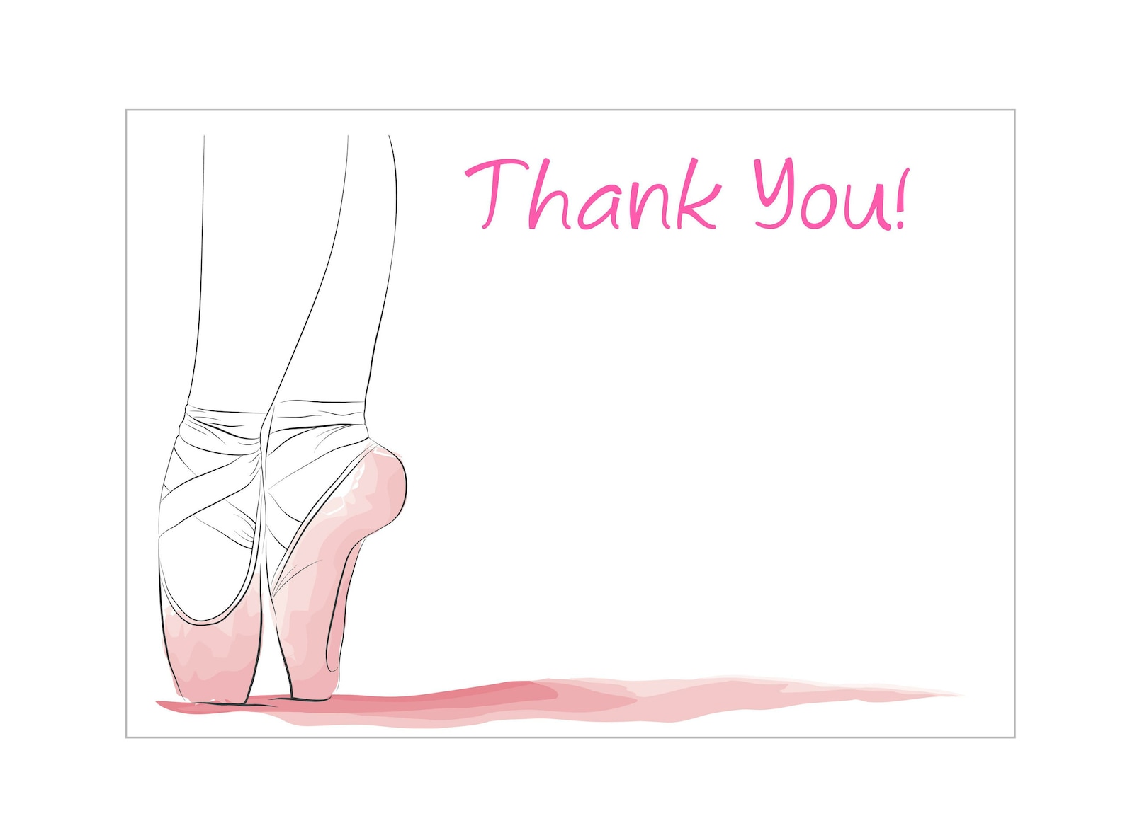 ballet shoes thank you