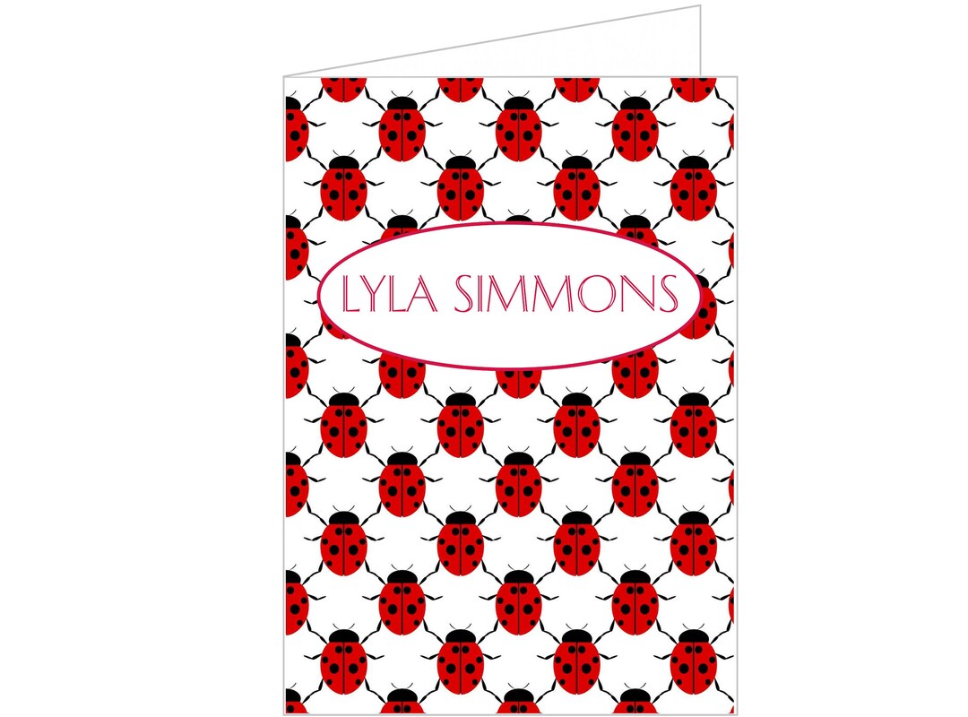 Lady Bug Note Ladybug Personalized Note - Etsy
