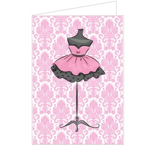 Pink Dress Fashionista Note