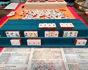 Double Mahjong (2 Player) Rack - Set of 2 - Easy Travel Set