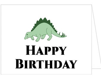 Dinosaur Birthday Card