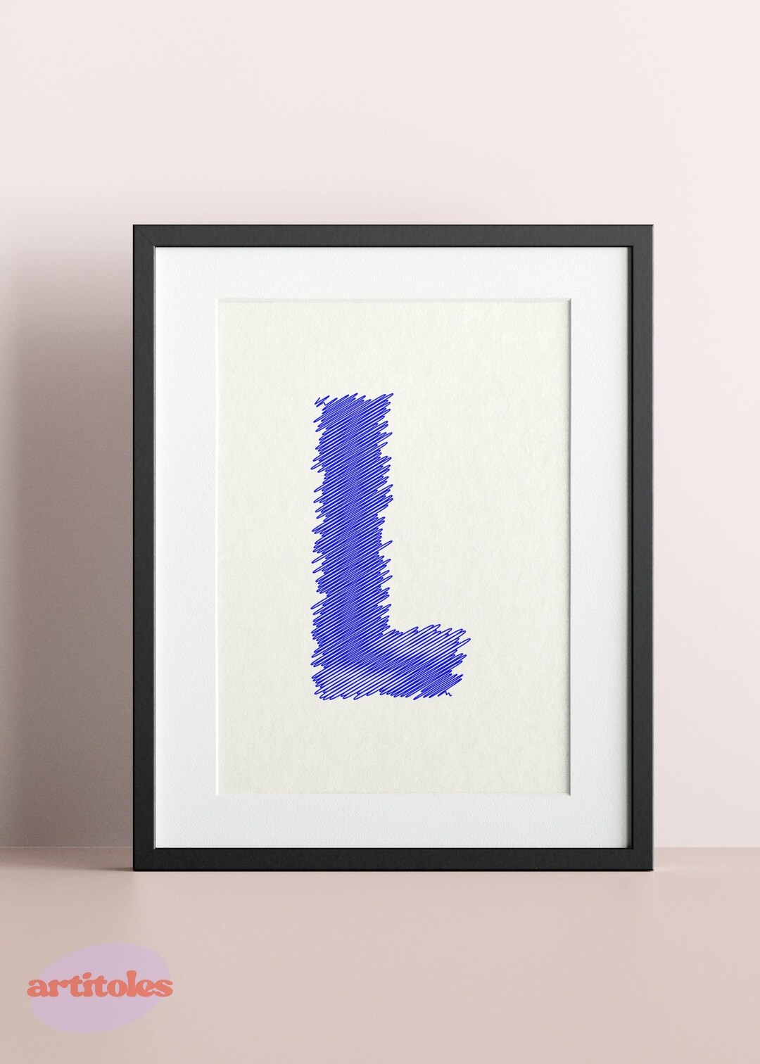 Letter L Poster Trendy Wall Art Retro Poster Gallery Wall Art Printable ...
