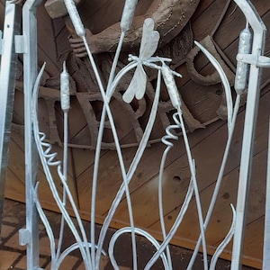 Garden gate, gate, balcony, reed, Christmas terrace, window grille, door grille, blacksmith, hinges, door, home renovation, railing