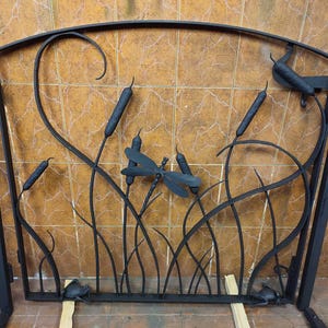 Garden gate, gate, balcony, reed, Christmas terrace, window grille, door grille, blacksmith, hinges, door, home renovation, railing