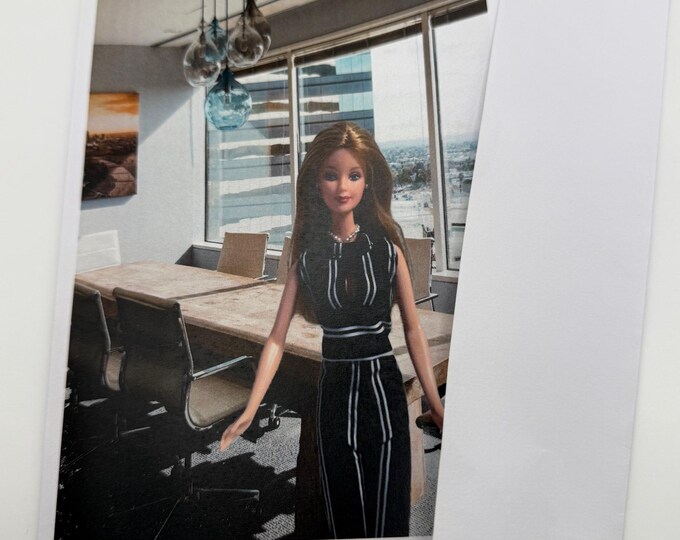 New Barbie at Work Greeting Card 5" by 7" w/Envelope