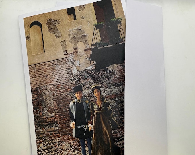 New Barbie and Ken as Romeo and Juliet Greeting Card 5"x7" w/Envelope