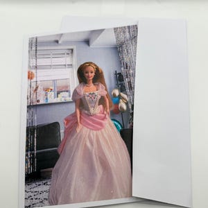 New Barbie in a Happy Birthday Theme Greeting Card 5&quot; by 7&quot; w/Envelope