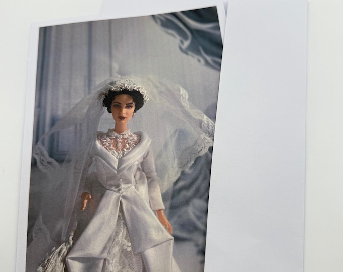 New Barbie as Elizabeth Taylor in the Movie Father of the Bride Greeting Card 5" by 7" w/Envelope