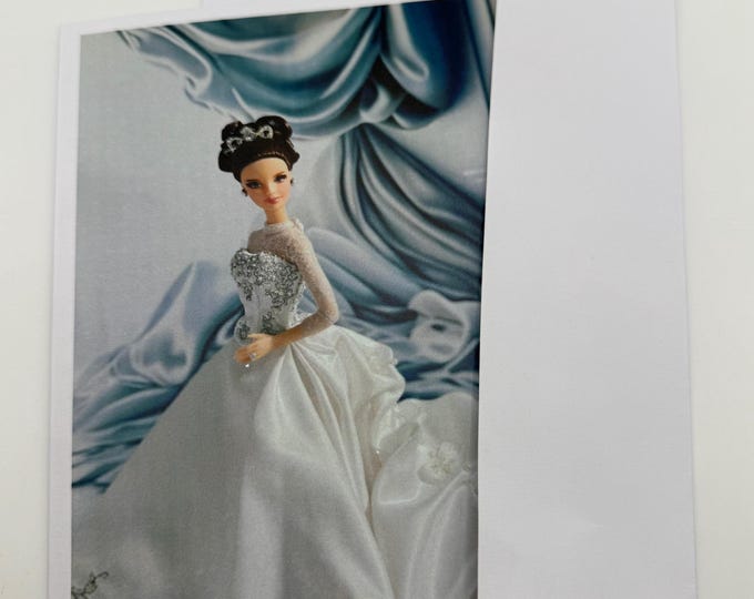 New Barbie in a Reem Arca Bridal Gown Greeting Card 5"x7" w/Envelope