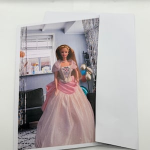 New Happy Birthday Barbie Theme Greeting Card 5&quot; by 7&quot; w/Envelope