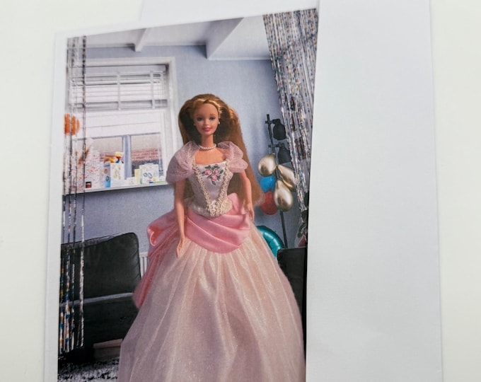New Happy Birthday Barbie Theme Greeting Card 5" by 7" w/Envelope