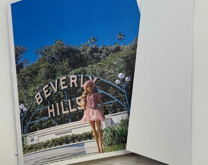 New Barbie at Beverly Hills Greeting Card 5"x7" w/Envelope