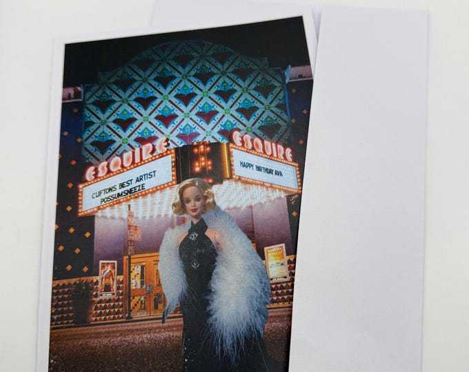 New Barbie as Marilyn Monroe Greeting Card 5" by 7" w/Envelope