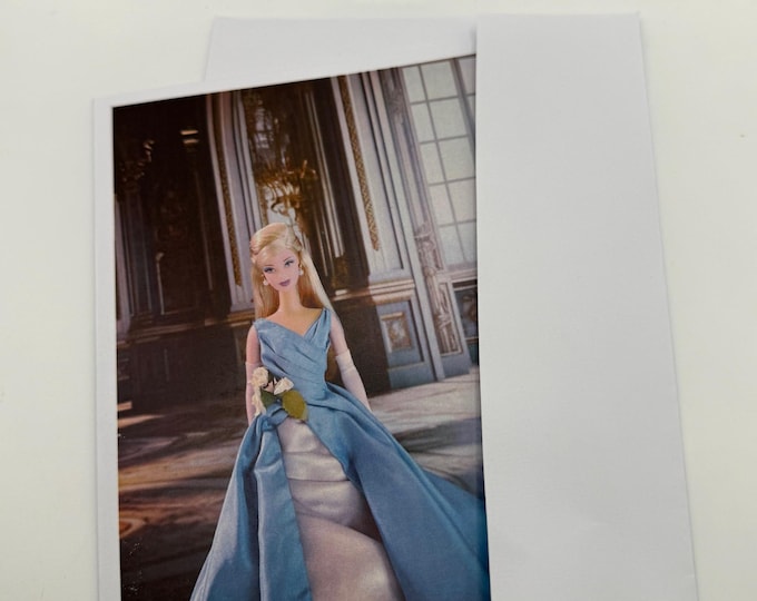 New Barbie in a Grand Entrance Greeting Card 5" by 7" w/Envelope