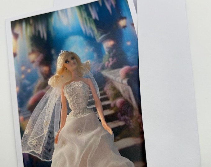 New Barbie in a Fantasy World Greeting Card 5"x7" w/Envelope