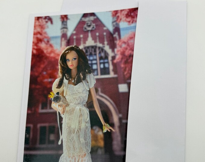 New Legally Burnett Barbie Greeting Card 5"x7" w/Envelope