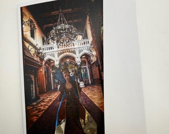 New Venetian Opulence Masquerade Barbie Doll Greeting Card 5"x7" w/Envelope
