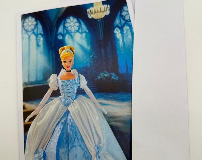 New Barbie as the Princess Cinderella Greeting Card 5" by 7" w/Envelope